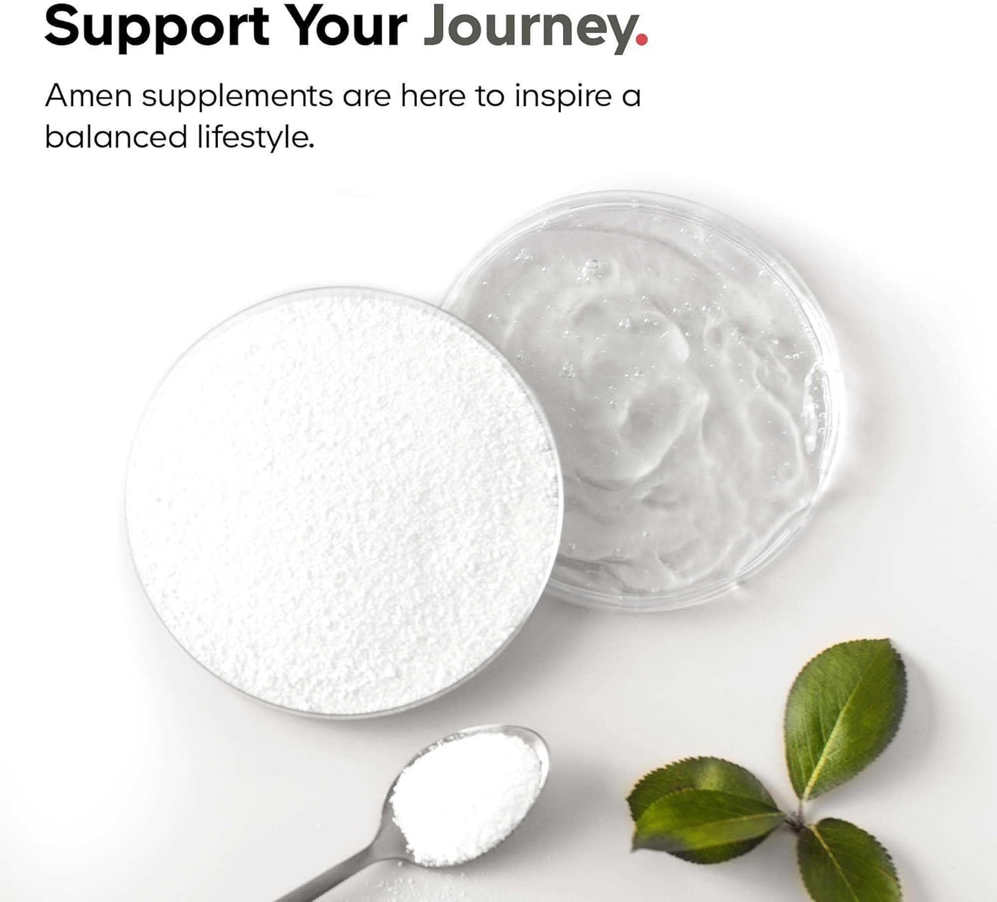 Amen Biotin Collagen Vitamins+ 10,000 mcg Biotin Supplement - Hydrolyzed Collagen, Vitamins C & E, Folate, Hyaluronic Acid, Keratin, MSM, Saw Palmetto - 3-Month Supply - Non-GMO - 90 Capsules