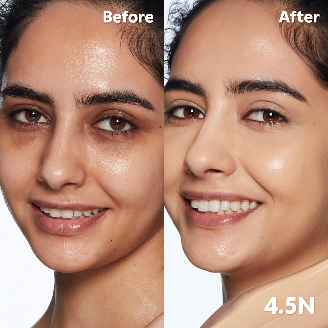 TIRTIR Glide&Hide Blurring Concealer - Creamy texture, Conceals dark circles and wrinkles, Dual formula (liquid tip & balm stick), Long-lasting wear, Korean Makeup, #9.5N, 0.28 Oz