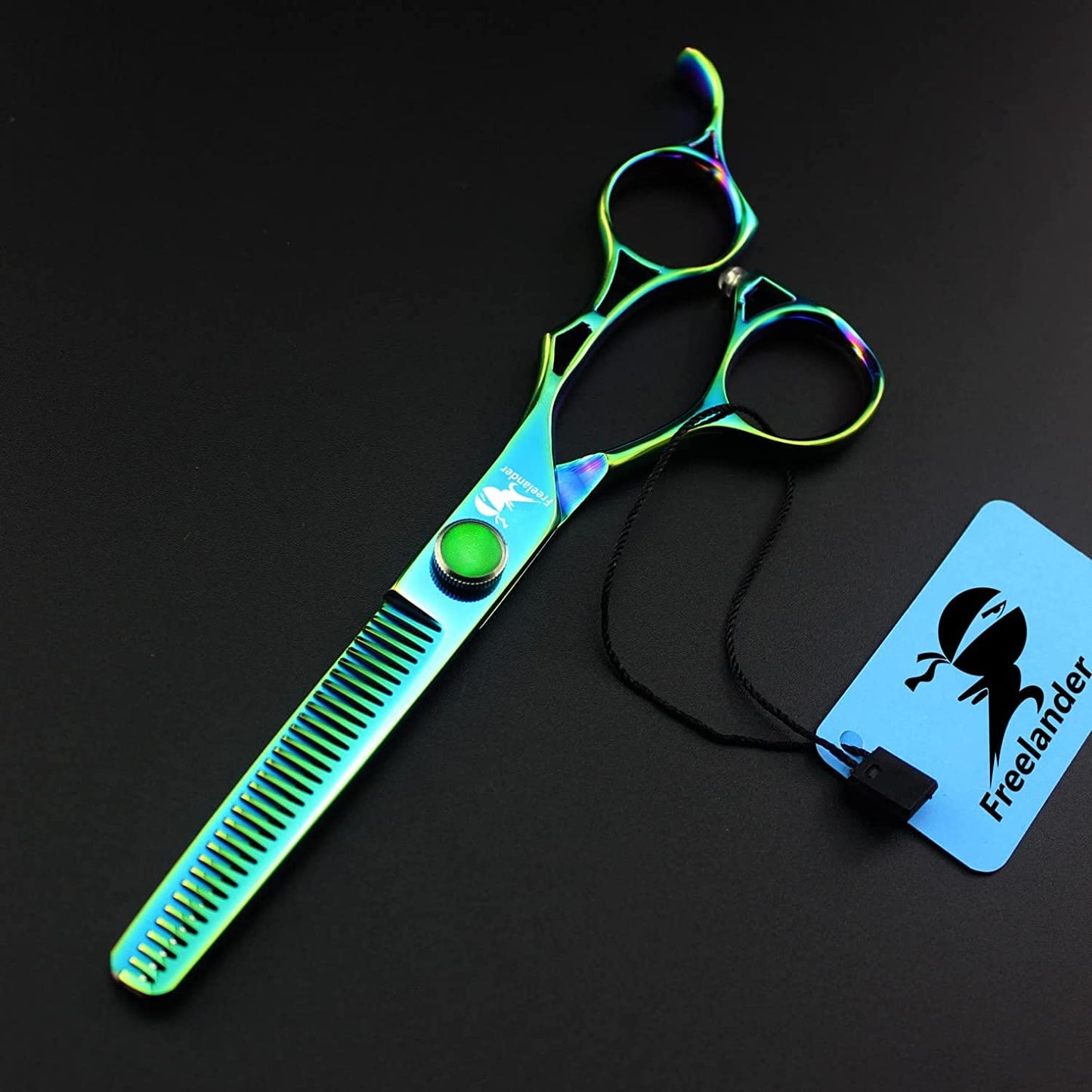 6.0 Inch Professional Japan 440C Hair Cutting Scissors - Salon Hair Blending/Thinning/Texturizing Shear for Barber or Home Use