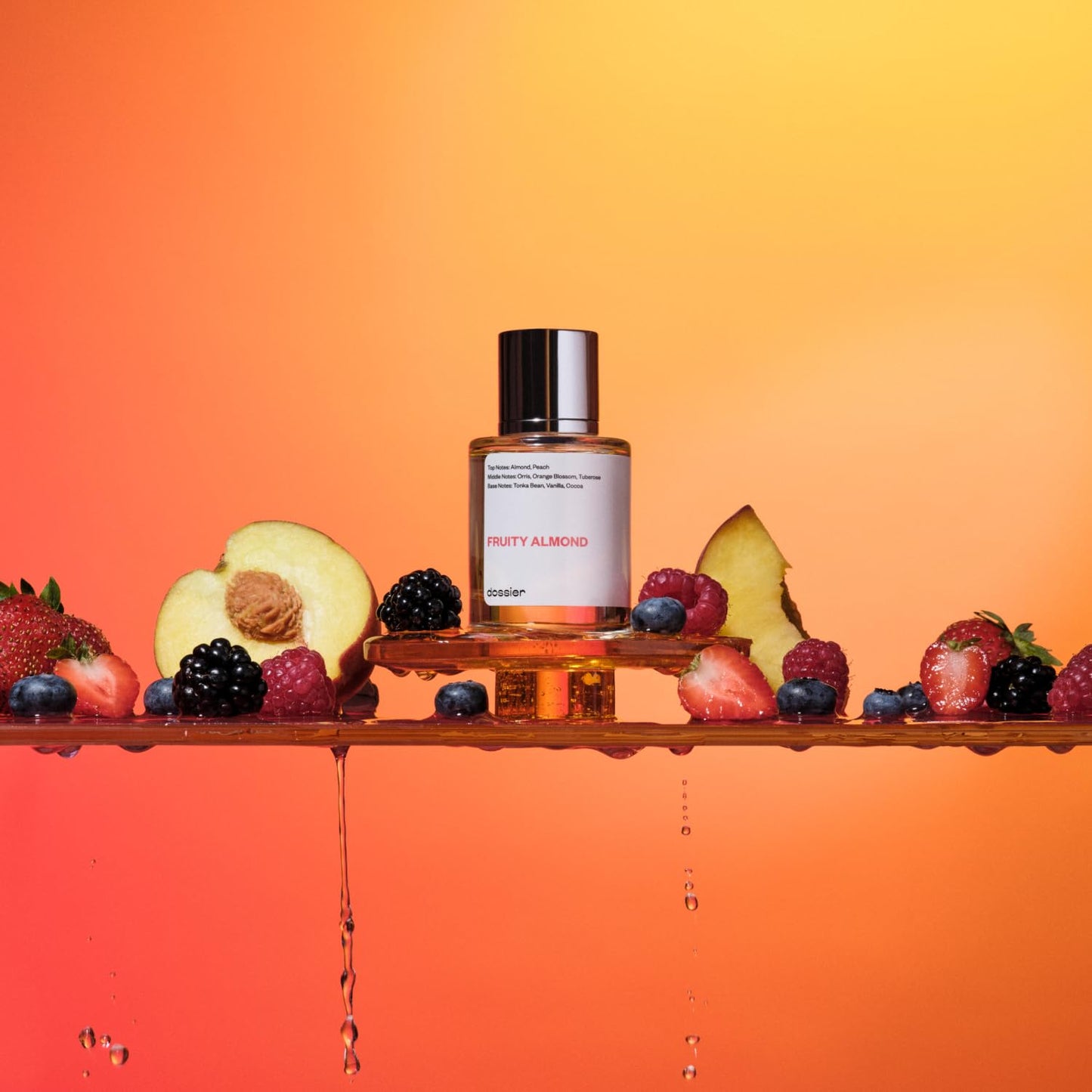 Dossier - Fruity Almond - Eau de Parfum - Perfume Luxury - Pure Infused - Paraben Free - Vegan - For Women - Fragrance 1.7 0z (Spray 50ml)