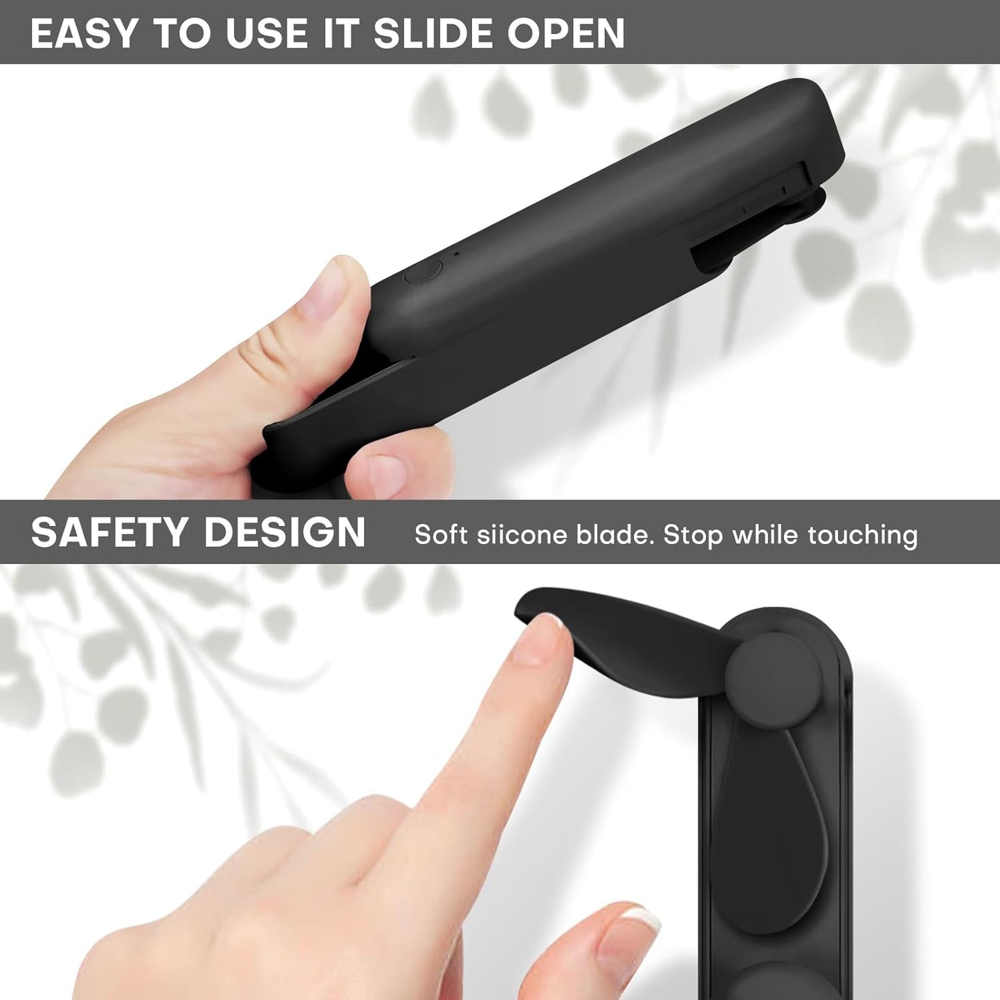 Nezylaf Portable Mini Handheld Fan, Small Rechargeable Personal Fan with Pocket Power Bank Design for Travel/Women Gifts/Disney World Accessories/Theme Park Essentials