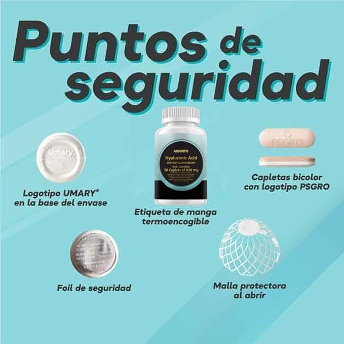 2025 New Hyaluronic Acid 30 Caplets Supplements, 850mg Hyaluronic Acid - Advanced Joint Support with Hydrolyzed Collagen, Turmeric, Glu-cosamine, MSM, Vitamin C – 30 Caplets(2 Pack)