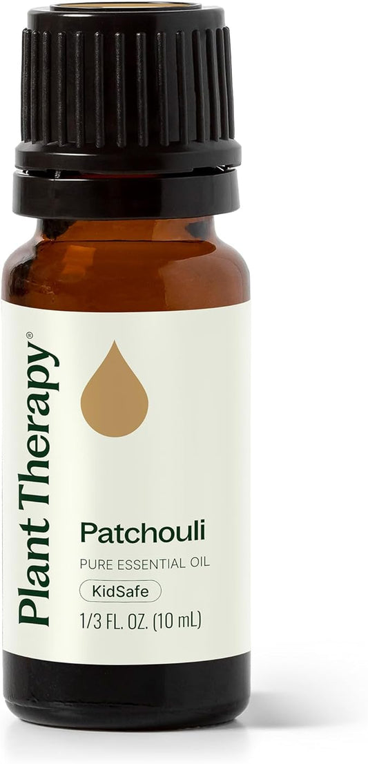 Plant Therapy Patchouli Essential Oil 100% Pure, Undiluted, Natural Aromatherapy, Therapeutic Grade 10 mL (1/3 oz)