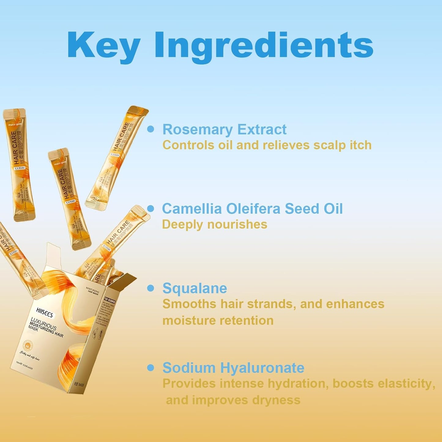 60PCS Mini Hair Mask (10ml Each) – Travel Size Hair Mask for Dry Damaged Hair & Frizzy Hair, Infused with Nourishing Serum, All Hair Types, Perfect for Thank You Gifts & Business Trips