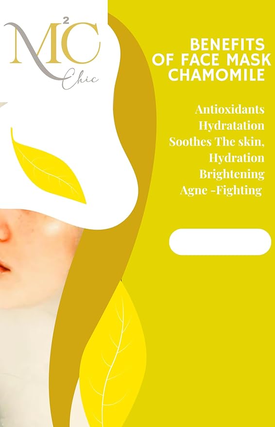 Chamomile Facial Mask for Nourishing and Hydrating Skin, Packed whit Natural Fruit Ingredients