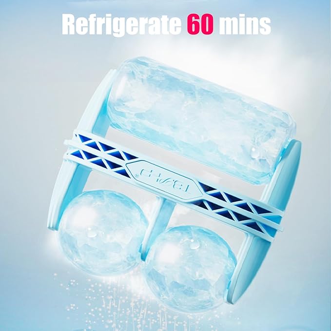 TBPHP Ice Roller BF01 for Face & Eye with Plastic Cover Massager Face Massage Roller Tools (Blue)