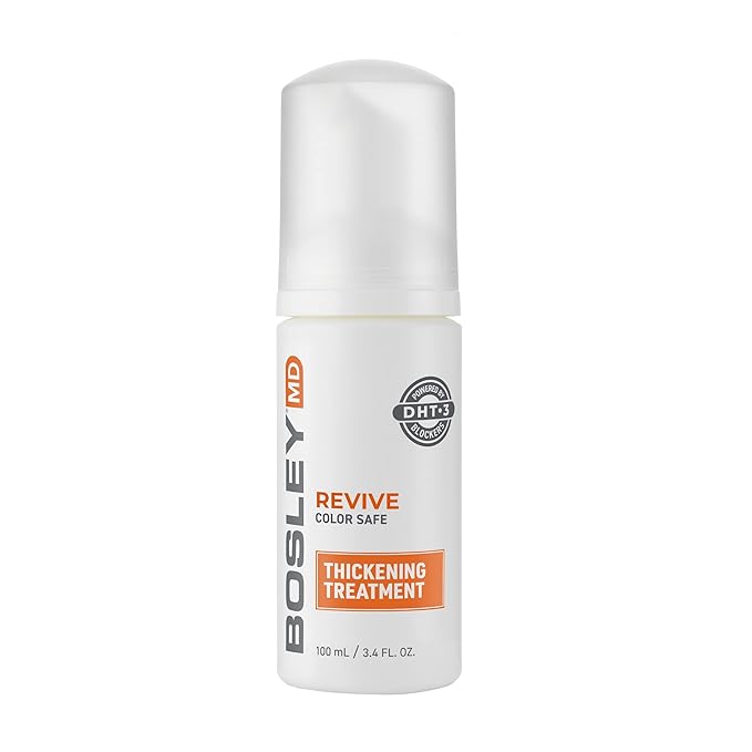 BosleyMD Revive Color Safe Thickening Treatment, Liquid Foaming Treatment Clinically Proven to Restore Visibly Thinning Hair 3.4 Fl Oz