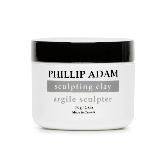 Phillip Adam Sculpting Hair Clay for Strong Hold and Matte Finish - With Bentonite Clay and Natural Beeswax - All Natural Based - 2.6 Ounce