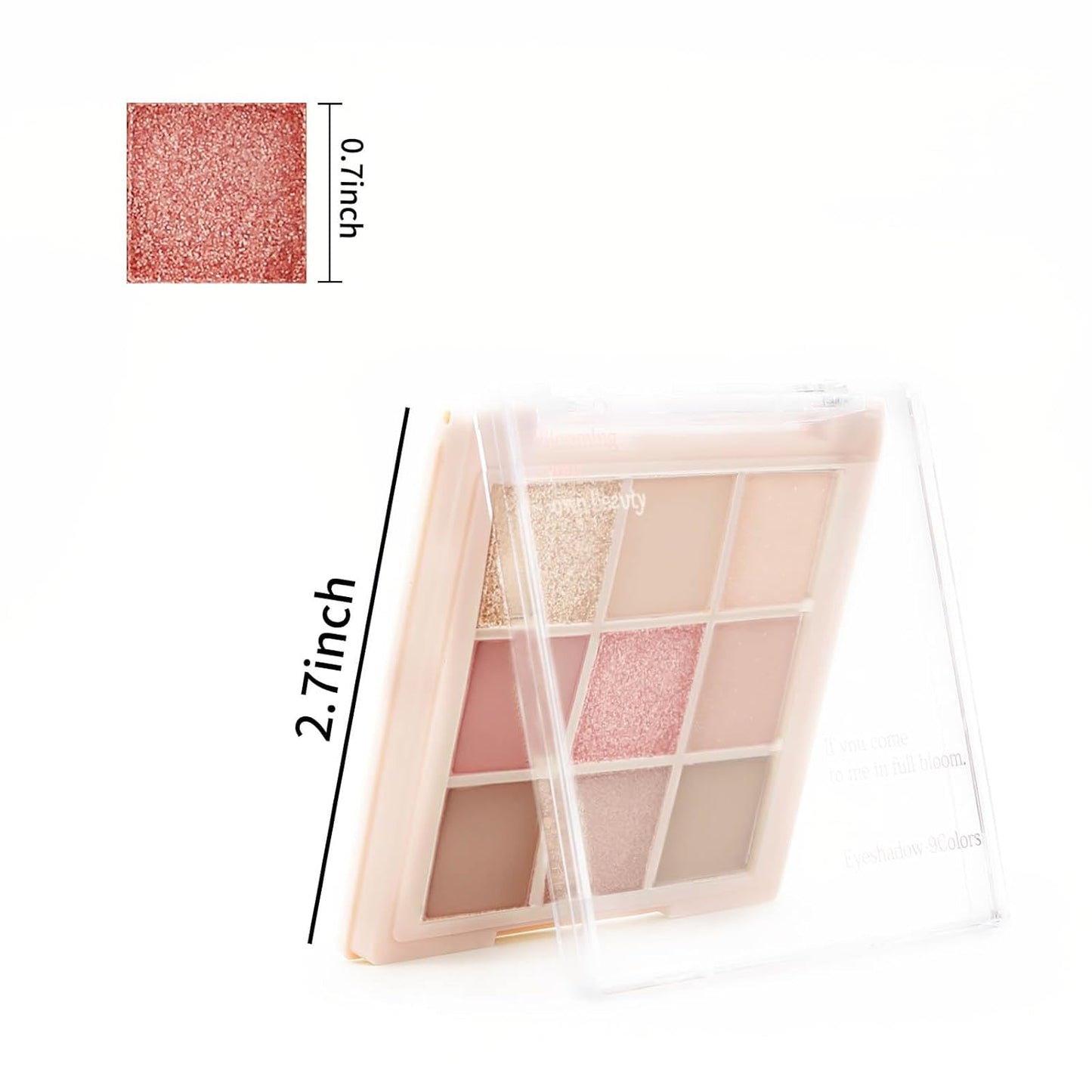 Boobeen Nude Eyeshadow Palette - Matte and Shimmer Makeup, Highly Pigmented Creamy Eye Shadow Powder, Create a Neutral Eye Look, Long Wearing