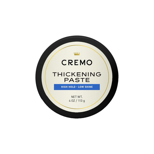 Cremo Hair Thickening Paste for Men - Premium Barber Grade Thickening Paste, High Hold and Low Shine, Hair Styling 4 Oz