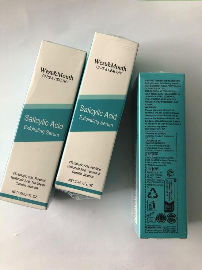 2% Salicylic Acid Serum For Acne, Blackhead & Open Pores | Shrink Pores, Gentle Exfoliating, Salicylic Acid for Anti Ance, Pimple, Spot, Blackhead |For Women & Men | 1 Fl Oz/30ml