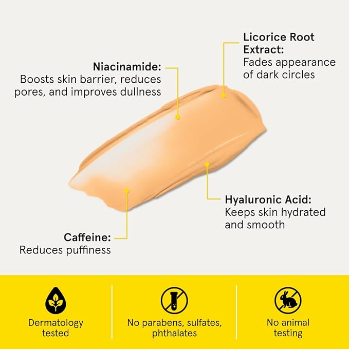 Lumin Instant Dark Circle Corrector for Men (Not A Concealer), Brightens Eyes, Reduce Dark Circles, Puffiness, Under Eye Men Makeup, Men's Eye Cream, Perfect for Medium-Deep Skin Tones, 20mL