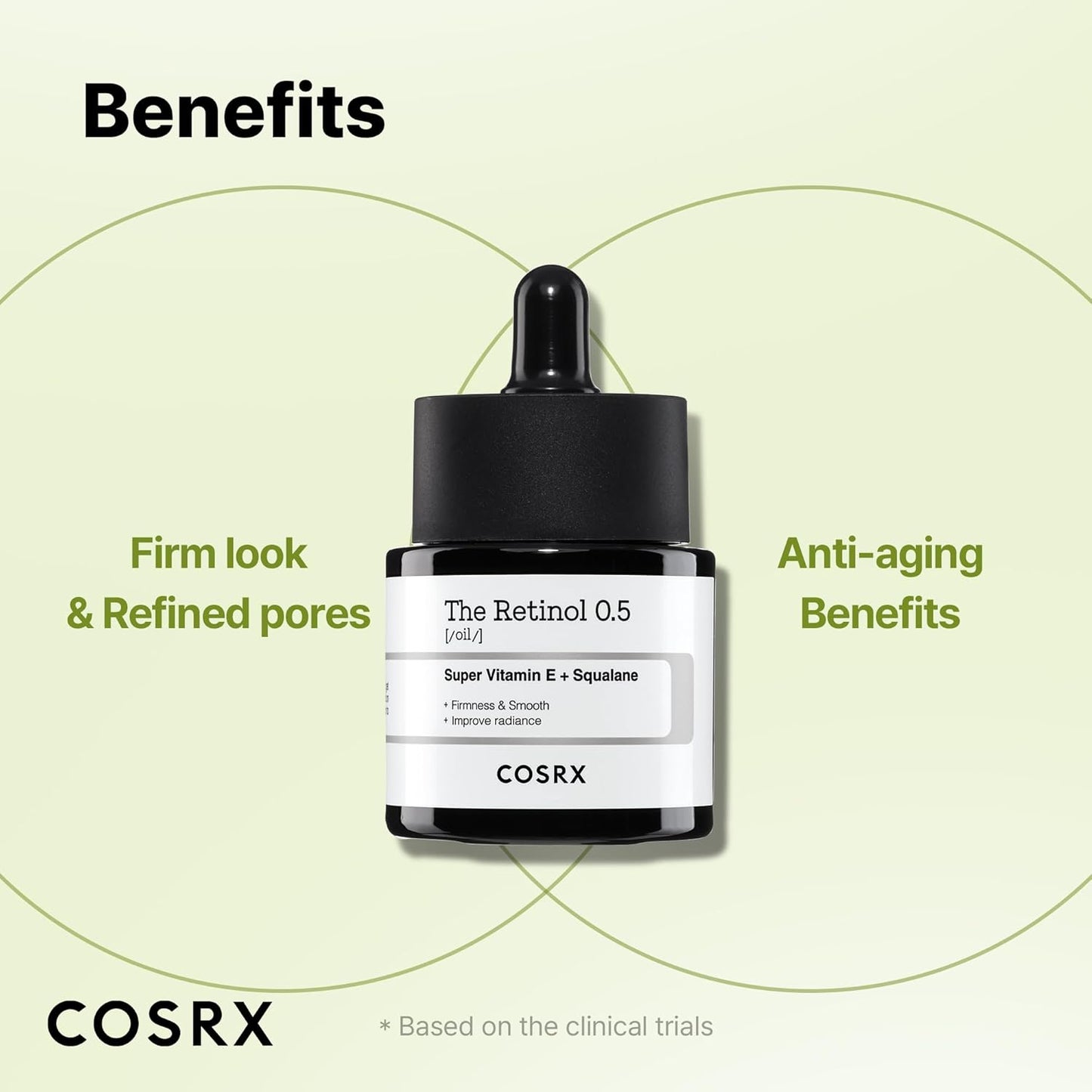 COSRX Retinol 0.5 Oil, Anti-aging Serum with 0.5% Retinoid Treatment for Face, Reduce Wrinkles, Fine Lines, & Signs of Aging, Gentle Skincare for Day & Night, Not Tested on Animals, Korean Skincare