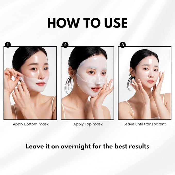 OHMYPURE Hydrogel Collagen Face Mask 5+5EA K-Beauty Luxury Bundle (AntiWrinkle 5ea, Vegan Mucin 5ea) (Variety 10)