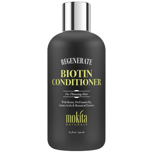 Conditioner with Biotin, ProVitamin B5 and Amino Acids for Repair Treatment and Deep Moisturizing for All Hair Types - Detangle, Protect and Support New Hair Growth - 8.5 Ounces