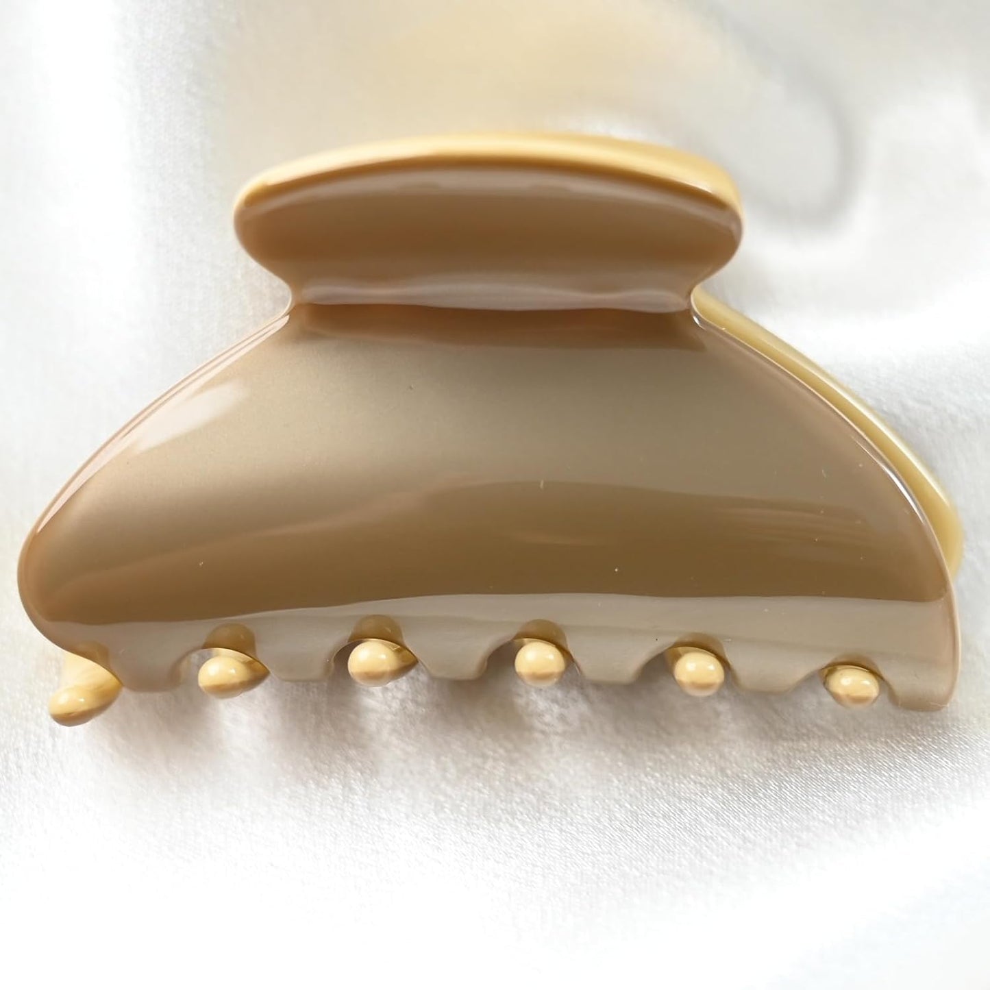 Handmade Celluloid Acetate French Design Barrettes Tortoise Shell Claws Hair Claw Luxury Fashion Accessories Hair Clip for Women (bonzegold color)