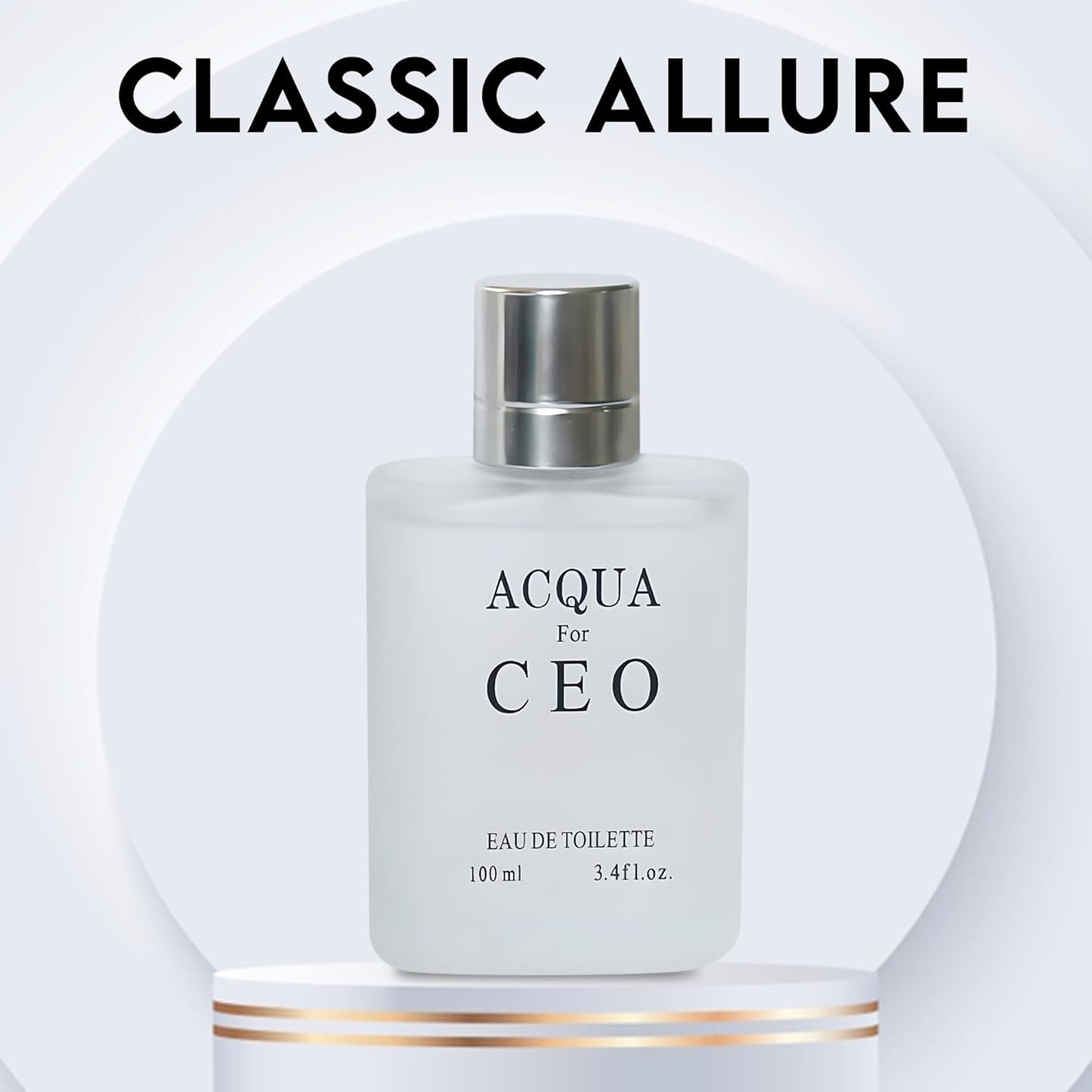 AQUA FOR CEO, Eau De Toilette Spray Perfume, Fragrance For Men- Daywear, Casual Daily Cologne Set With Deluxe Suede Pouch- 3.4 Oz Bottle- Ideal EDT Beauty Gift For Birthday, Anniversary