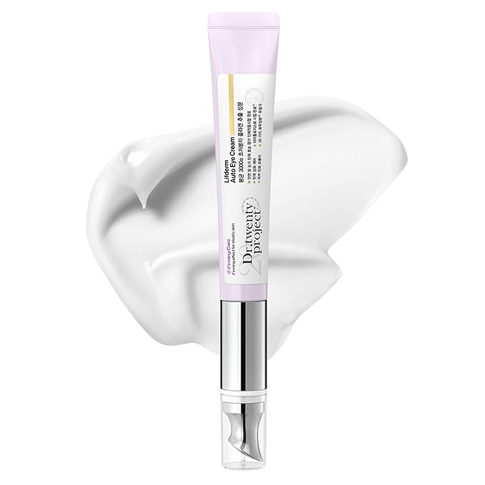 Collagen Lifting Eye Cream with Vibrating Massage Head for Wrinkles, Fine Lines, and Puffy Eye Bags-Under Eye Cream for Dark Circles and Anti-Aging, Korean Skin Care (20ml 0.67 fl oz)