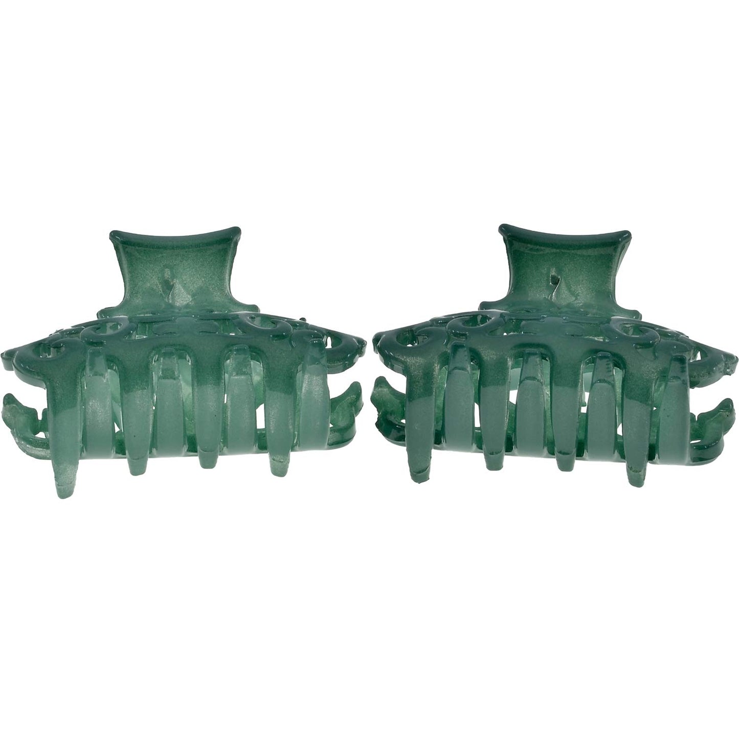 Camila Paris CP2908/2 Set of 2 French Hair Clip for Women, Green Antique Girls Hair Claw Clips Jaw Fashion Durable Styling Hair Accessories for Women, Strong Hold No Slip Grip, Made in France