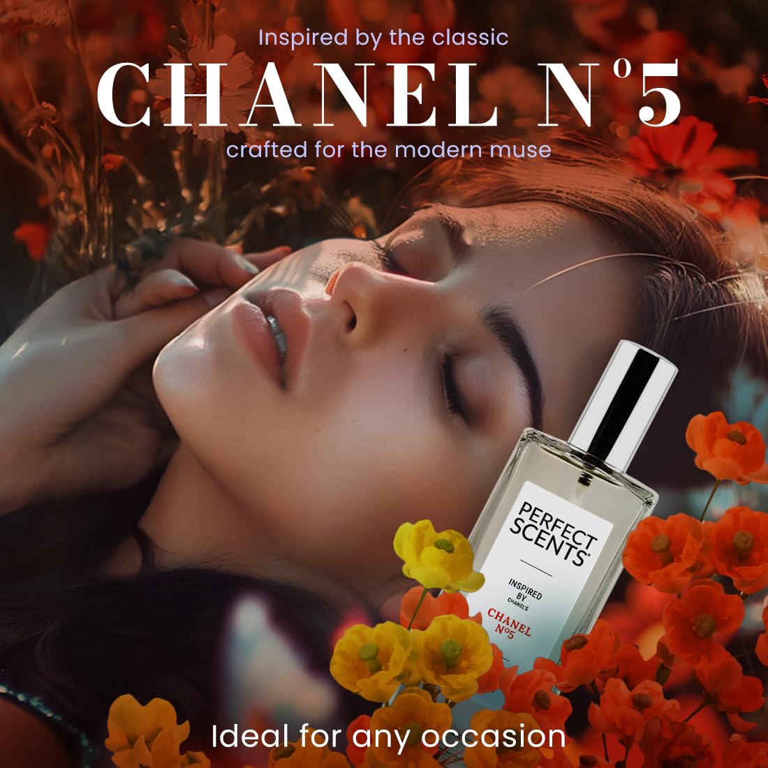 Perfect Scents Fragrances, Inspired by Chanel’s No. 5, Women’s Eau de Toilette, CLEAN, Vegan, Paraben-Free, Phthalate-Free, Never Tested on Animals, 3.4 Fluid Ounces