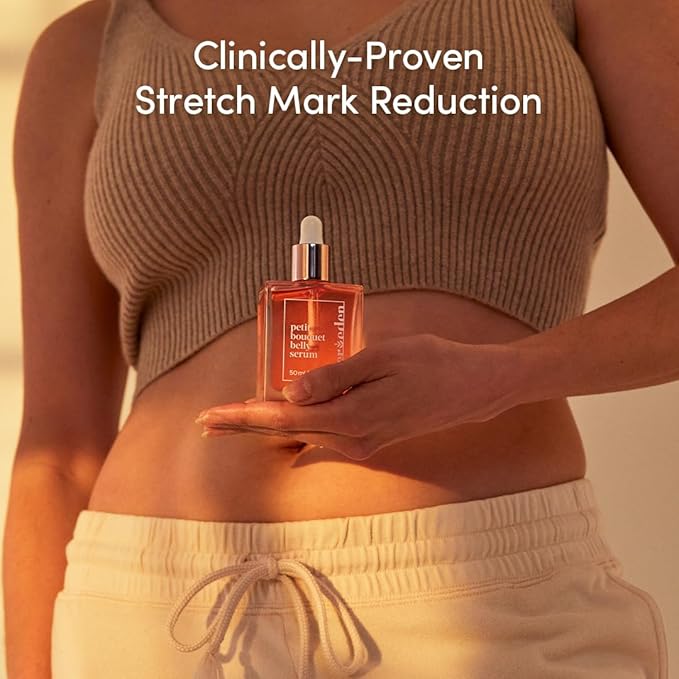 Evereden Petit Bouquet Belly Serum, 1.7 fl oz. | Clean & Vegan Women's Belly Oil for Pregnancy and Postpartum Maternity Skincare | Non-Toxic Stretch Mark Oil