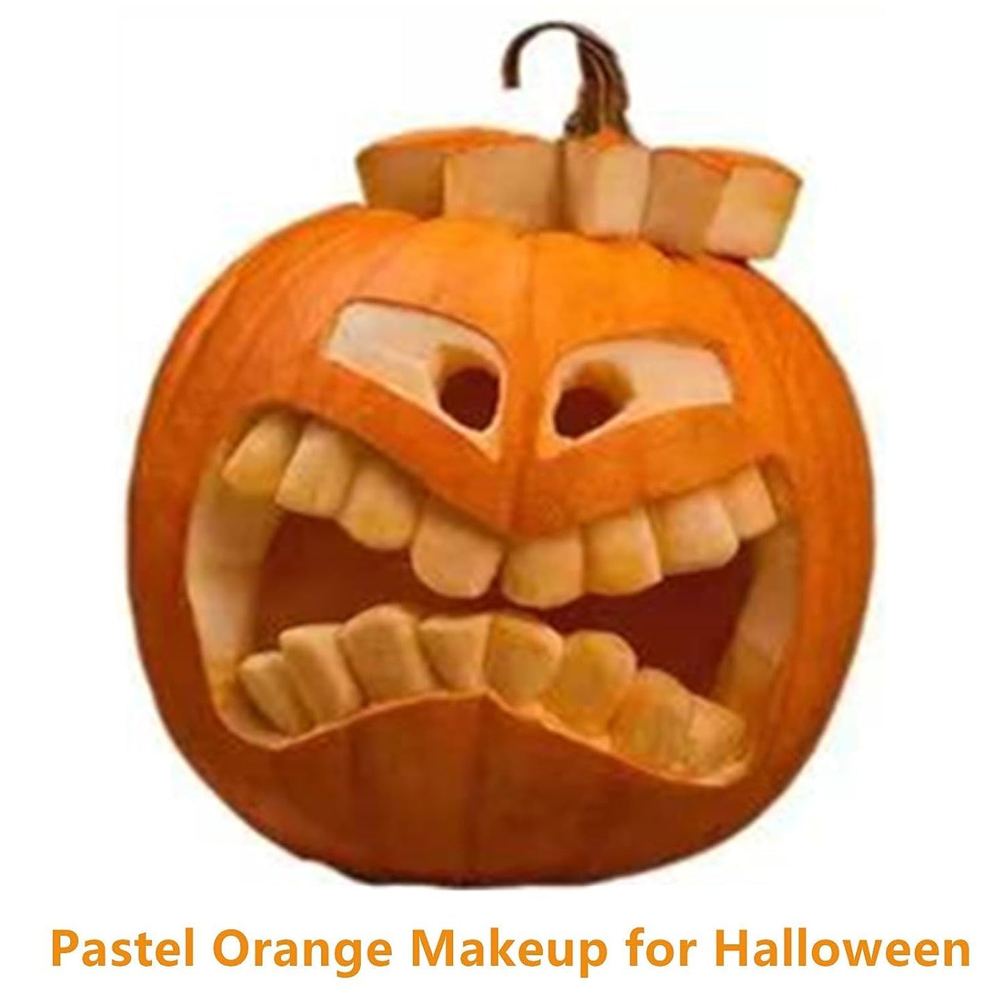Go Ho Pastel Orange Face Paint Stick,Water Based Cream Orange Body Paint Washable,Highly Pigmented,Smooth and Safe for Skin,Halloween Cosplay SFX Makeup