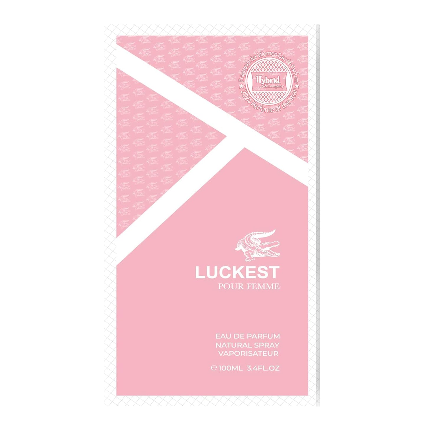 Hybrid & Company Women Luckest Pour Femme Eau De Parfum Vaporisateur Natural Spray 3.4 Fl Oz