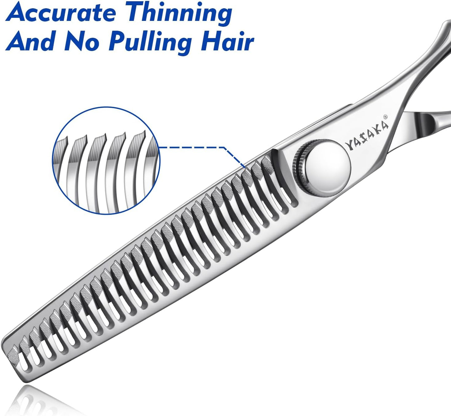 Professional Thinning Shears for Hair Cutting with Ultra Sharp Convex Blade, Cobalt Alloy Stainless Steel for Barber Haircut Scissors Teeth Shears Texturizing Scissors for Men Women Salon Home Use