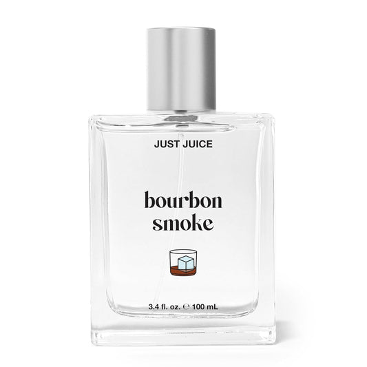 Just Juice Bourbon Smoke - Spicy, Warm Vanilla Perfume for Women and Men - Amber Perfume with Black Pepper, Cedar, Suede - 3.4 oz