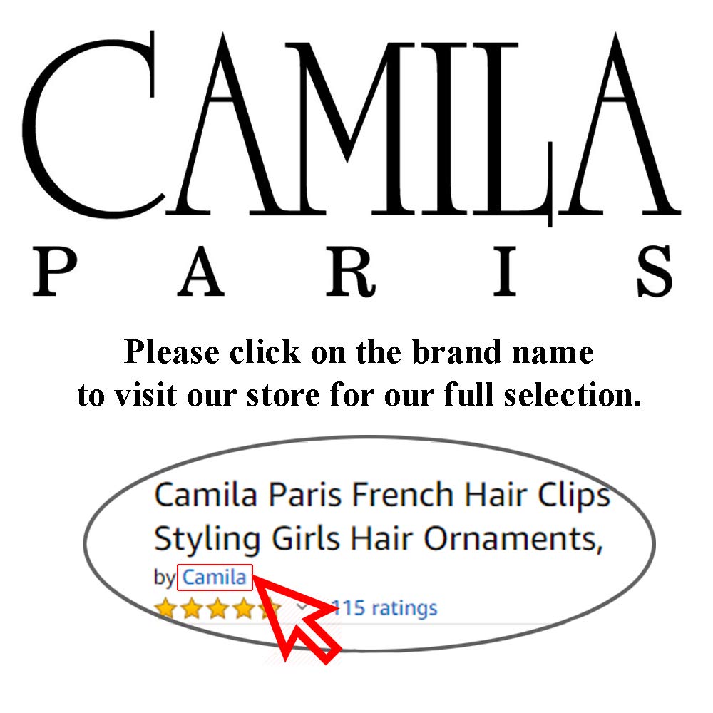 Camila Paris AD27/2 French Twist Stick Hair Pin, Set of 2 Black, Girls Chopsticks Hair Pins for Girls Spiral Updo Chignon Bun Holder, Styling Hair Accessories for Women, Made in France