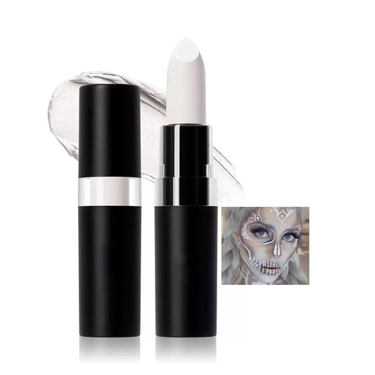 White Body Paint Stick, Foundation Cream Makeup, Face and Body Paint for Halloween Joker Zombie Vampire Skeleton Skull Special Effects Mime Makeup (04# White)