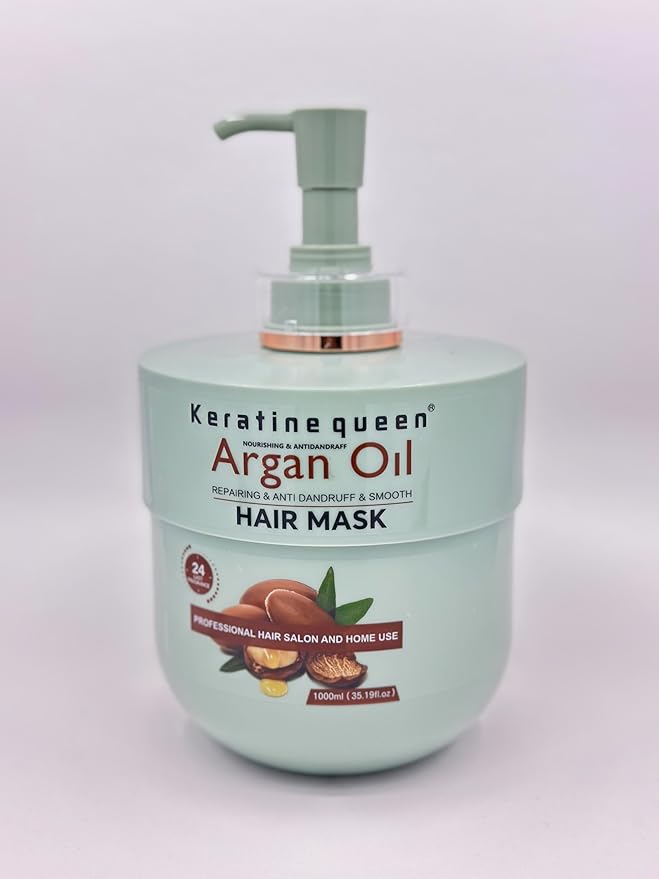 Argan Oil Hair Mask | Nourishing Anti-Dandruff Treatment | 35.19 fl oz | Professional Salon and Home Use