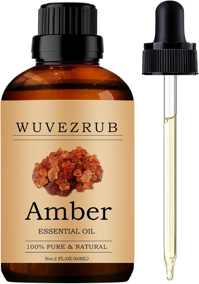 Amber Essential Oils 60ML, Pure Amber Essential Oil for Aromatherapy Diffuser - 2 Fl Oz