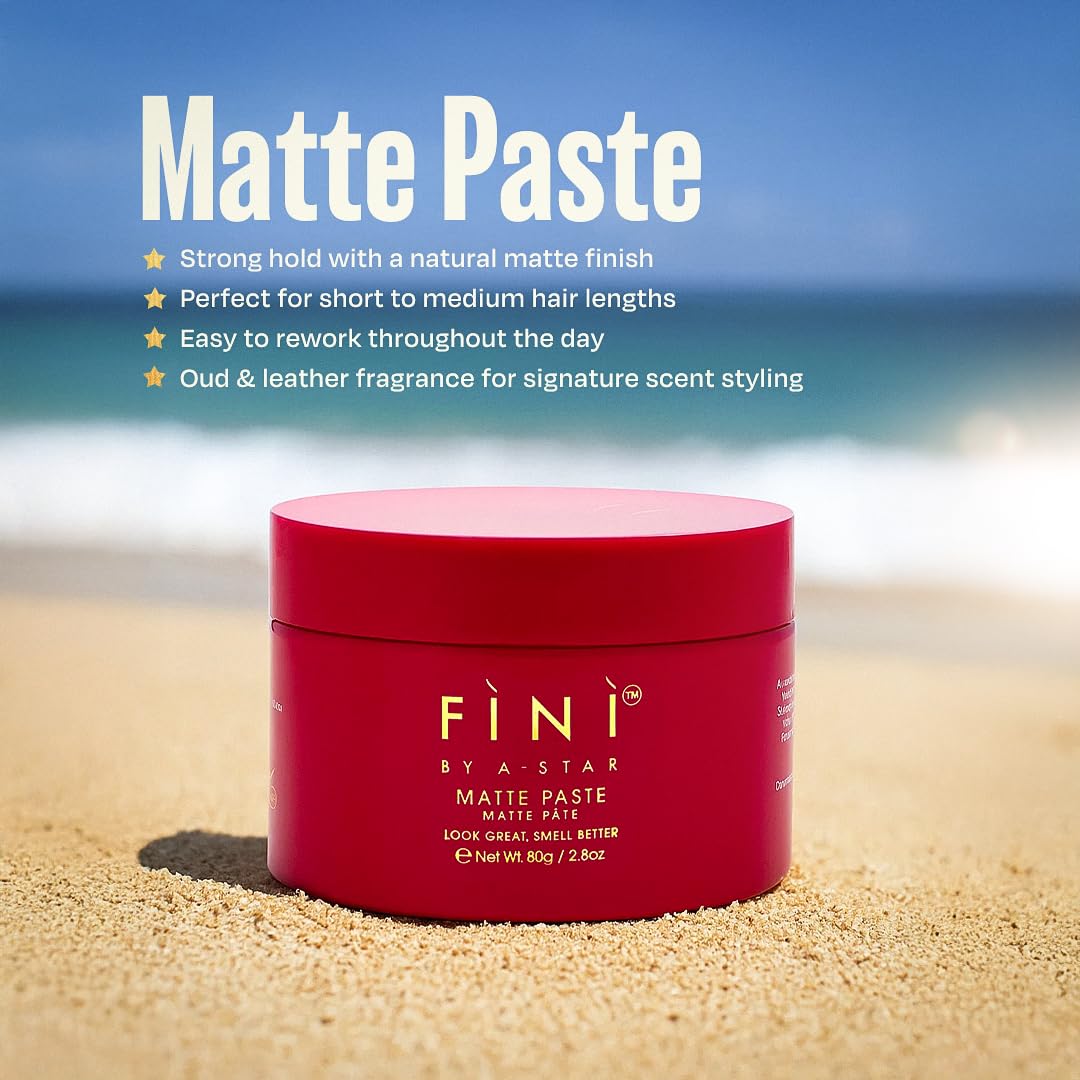 Matte Paste for Men – Volumizing Paste with Natural Look & Strong Hold, Matte Finish, Oud Fragrance