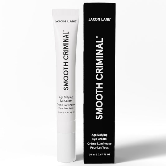 Under Eye Cream for Dark Circles and Puffiness | SMOOTH CRIMINAL Age Defying Niacinamide and Caffeine Eye Cream for Puffy Eye Bags Treatment for Men Anti Aging & Wrinkle Removal with Bakuchiol