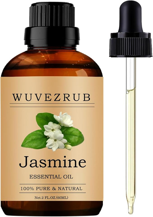 Jasmine Essential Oils 60ML, Pure Jasmine Essential Oil for Aromatherapy Diffuser - 2 Fl Oz