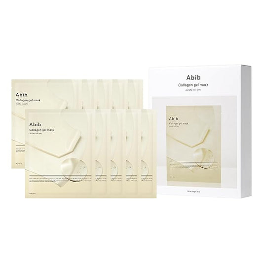 Abib Collagen Gel Mask Jericho Rose Jelly 10 Sheets (Nourishing) I Korean Vegan Collagen, Cooling Nourishing Hyaluronic Acid Hydrogel Face Mask Skin Care