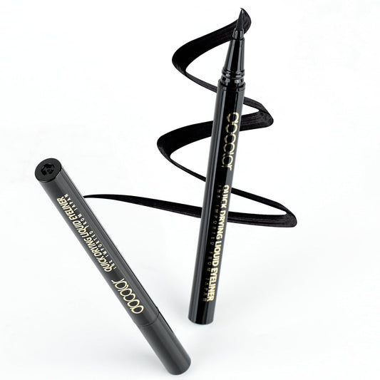 docolor Eyeliner, 2PCS Black Liquid Eyeliner Waterproof Eye Liner Pen Super Slim Precise All Day Black Eye Pencils Professional Makeup Liquid Eye Liner Pencil for Women
