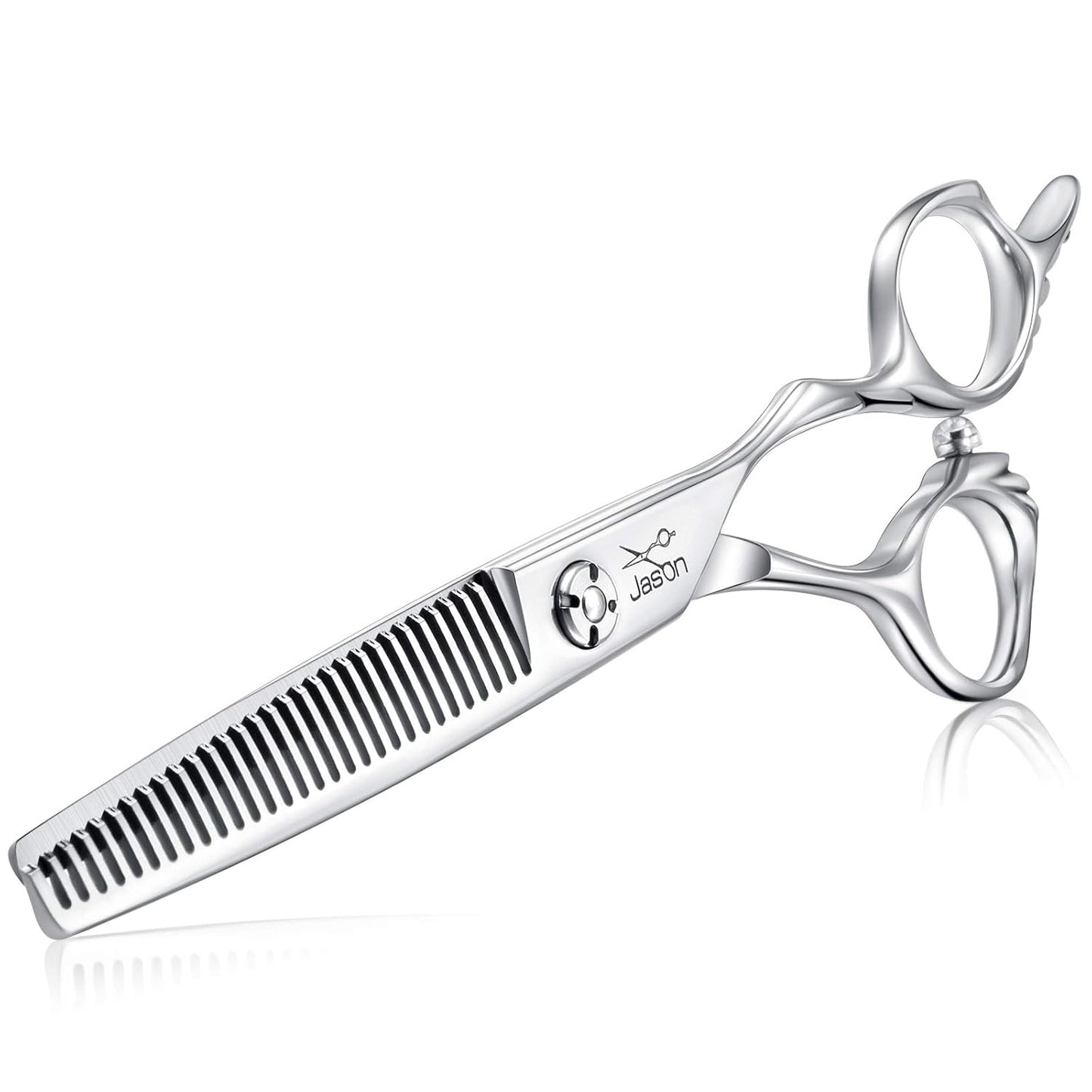 JASON 6" Blending Hair Scissors, 30 Teeth Hair Thinning Scissor Professional Trimming Hair Cutting Shears for Barber, Hairdresser, Stylist, Women and Men, Japanese 440C Stainless Steel