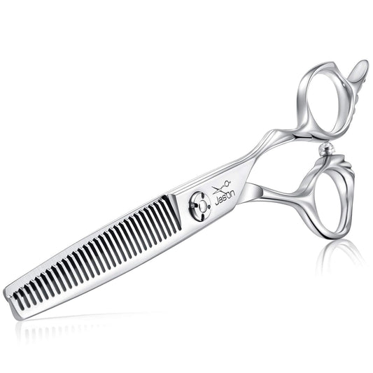 JASON 6" Blending Hair Scissors, 30 Teeth Hair Thinning Scissor Professional Trimming Hair Cutting Shears for Barber, Hairdresser, Stylist, Women and Men, Japanese 440C Stainless Steel