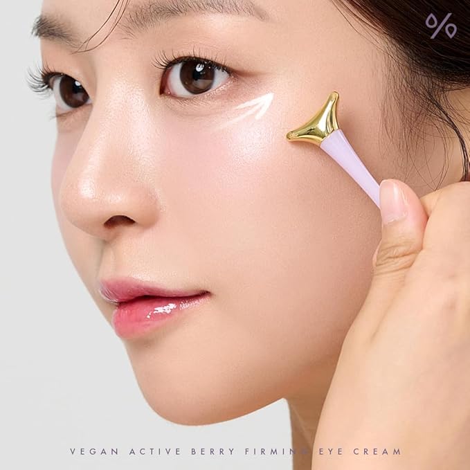 leegeehaam Dr.Ceuracle Vegan Active Berry Firming Eye Cream with Applicator (32g / 1.12 oz.) - Hydrating Resveratrol Eye Treatment for Dark Circles and Puffiness