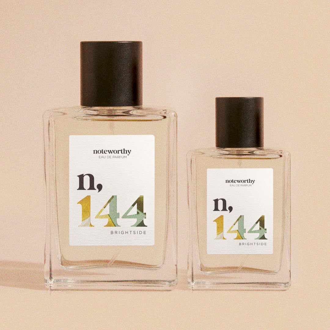 Noteworthy n,144 Brightside Eau De Parfum – Citrus, Vanilla | Sophisticated, Warm Fragrance for Any Occasion | Long-lasting Unisex Perfume for Women & Men (50ml)