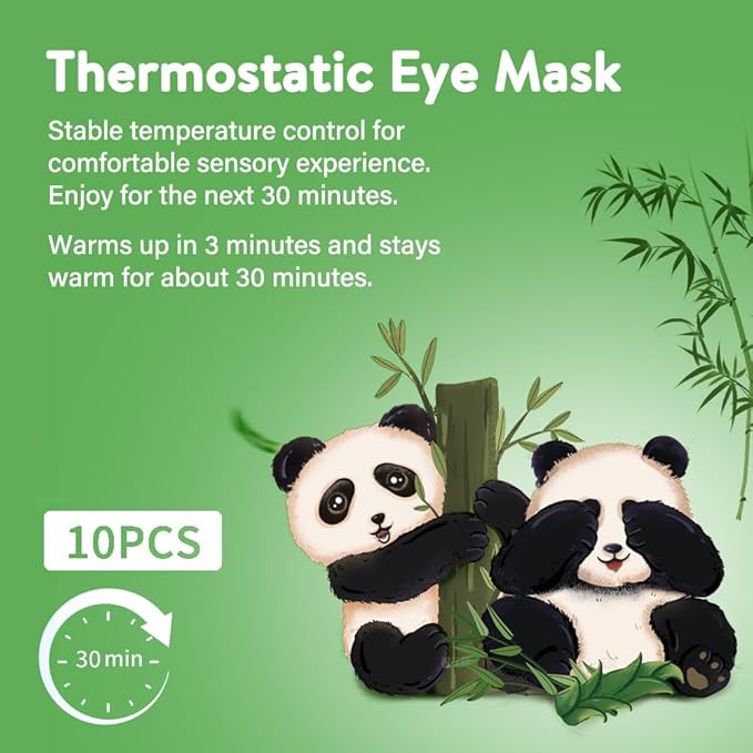 Minidiva Steam Eye Mask for Dry Eyes, 10Pcs Self Heating Spa Warm Eye Mask Relax Sleep Mask, Disposable Heated Eye Mask for Dark Circles Eye Fatigue, Relieve Stress Eye Fatigue (Unscented)