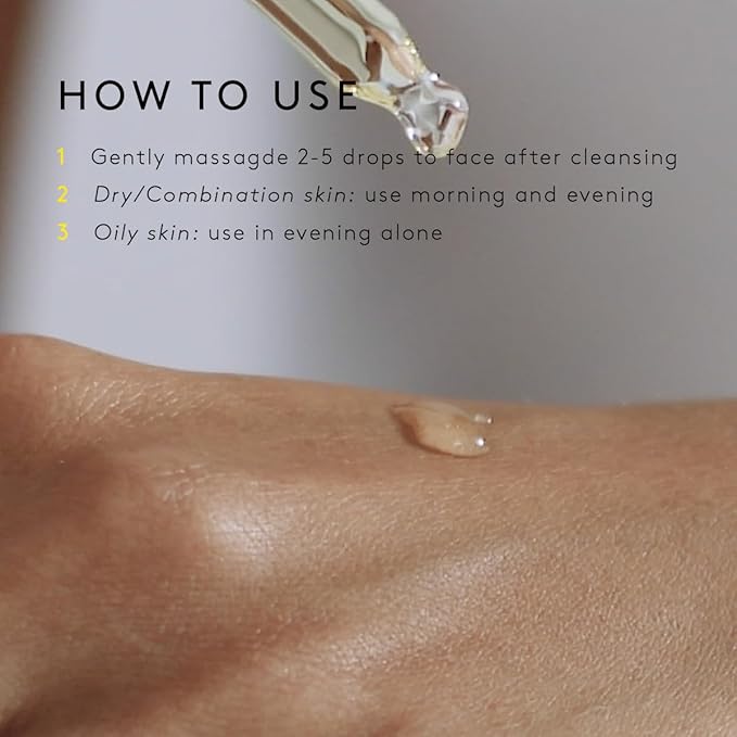 NUORI Perfecting Facial Oil| Nourishing and Regenerating, With Omega 3+6 and Vitamin E, For All Skin Types, All Natural, 20 ml / 0.7 fl oz