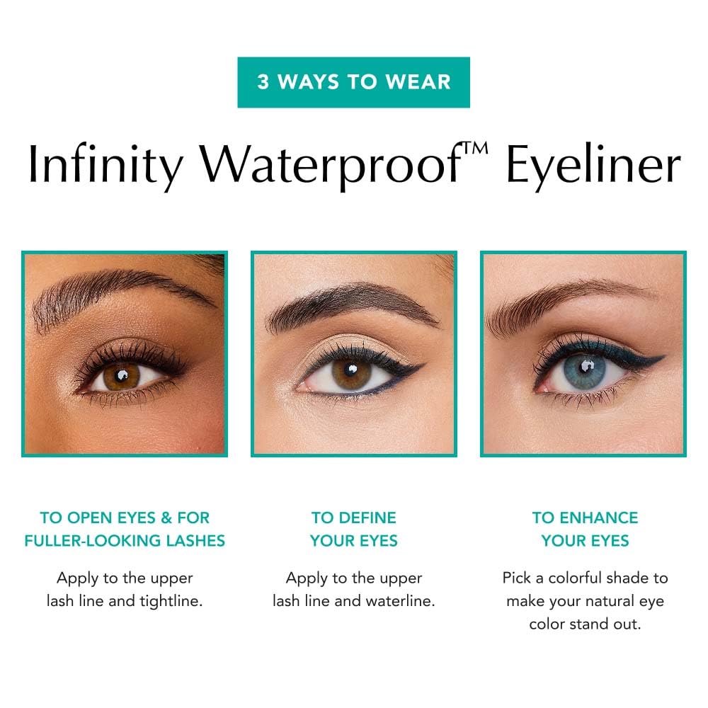 Thrive Causemetics Infinity Waterproof Eyeliner Pencil, Built In Sharpener & Smudge Tip, Long Lasting, Smudge Proof, Hyaluronic Acid & Shea Butter, Vegan & Cruelty Free, Lizzie (Moss Green Matte)