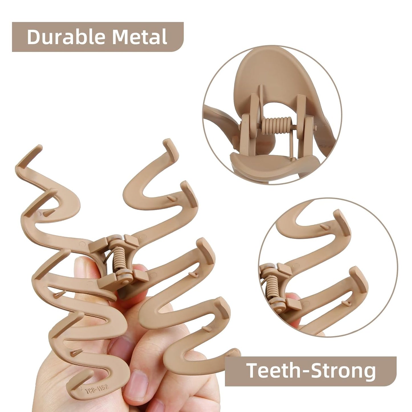 4Pcs Claw Clips for Women Wavy Hair Clips for Thick Hair Non Slip Hair Clip Claw for Women's Hair Cute Hair Accessories