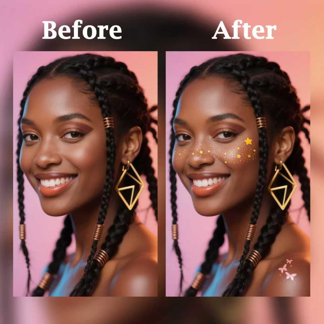 Glitter Freckles Face Tattoo,Freckles Temporary Face Tattoos, Body Face Glitter for Women Girls, Festival Outfits Rave Accessories, Country Concerts, Party, Makeup Glitter Patch 30PCS