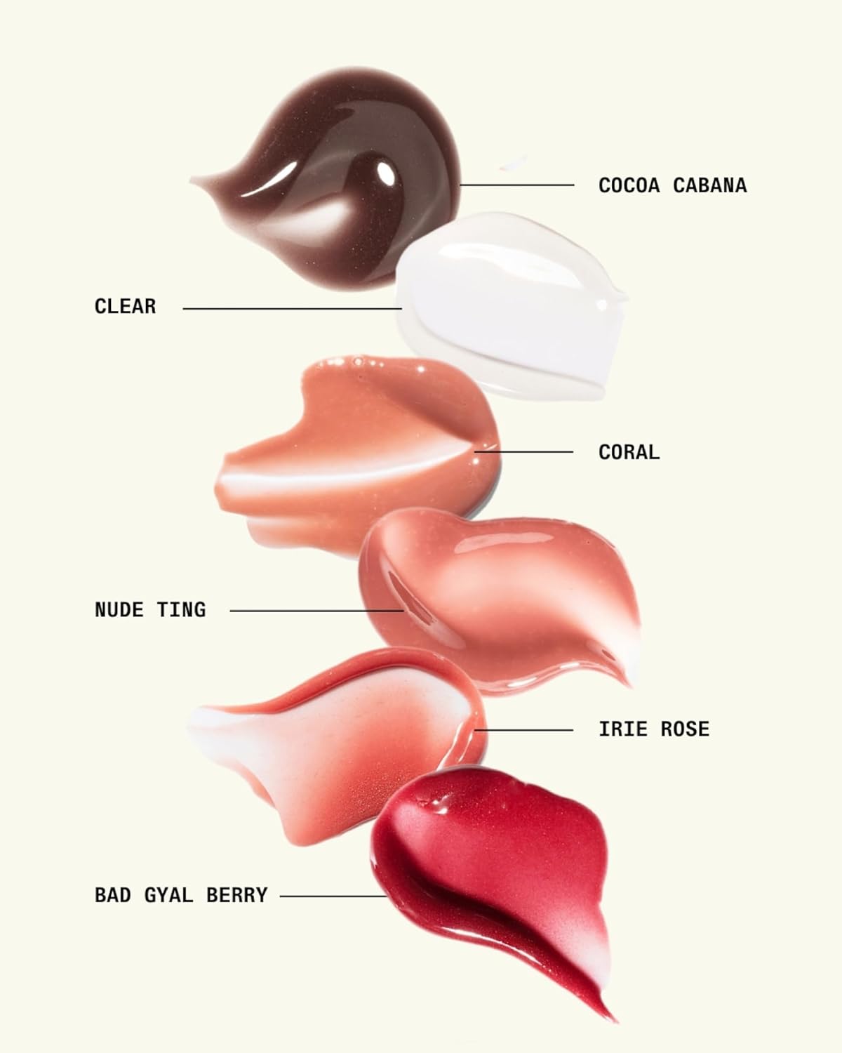 Cay Skin Isle Lip Balm SPF 30 – High Shine, Hydrating + Sheer Lip Gloss in Vanilla Brown Sugar Flavor – Formulated with Natural Ingredients for All Skin Tones – 3-Pack, Rose, Clear, Nude, 1.05 oz