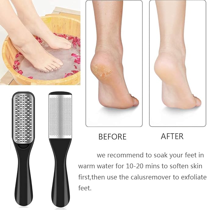 Pedicure Kit, 36 in 1 Foot Care Tools Stainless Steel Foot Rasp Dead Skin Remover for Home & Travel…