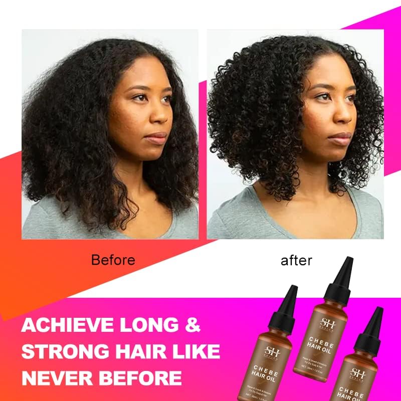 100% Naturals Chebe Hair Oil - SEVICH African Chebe Powder Serum, Hair Loss Treatments Repair Damaged Moisture Hair Regrowth Treatments 30ml